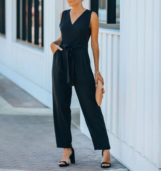 BLACK  JUMPSUIT