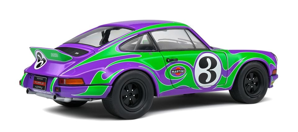 SOLIDO PORSCHE PURPLE HIPPY TRIBUTE 1973 1:18 (S1801117)