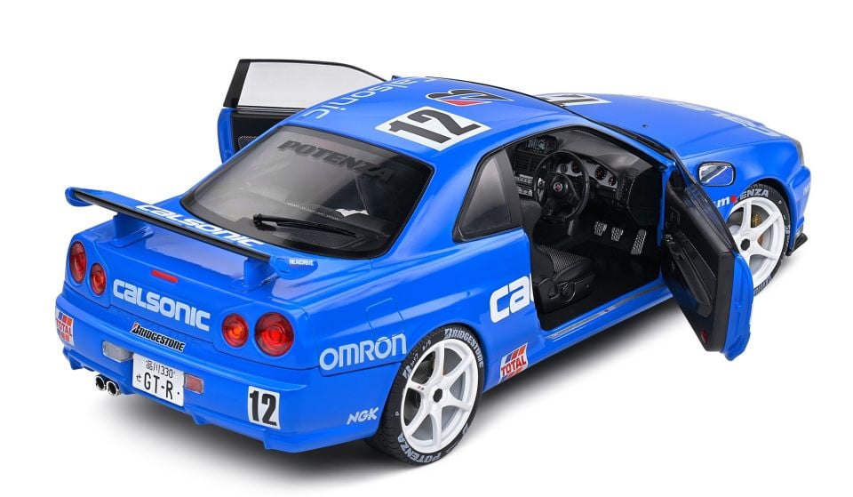 SOLIDO NISSAN GT-R (R34) STREETFIGHTER CALSONIC TRIBUTE 2000 1:18