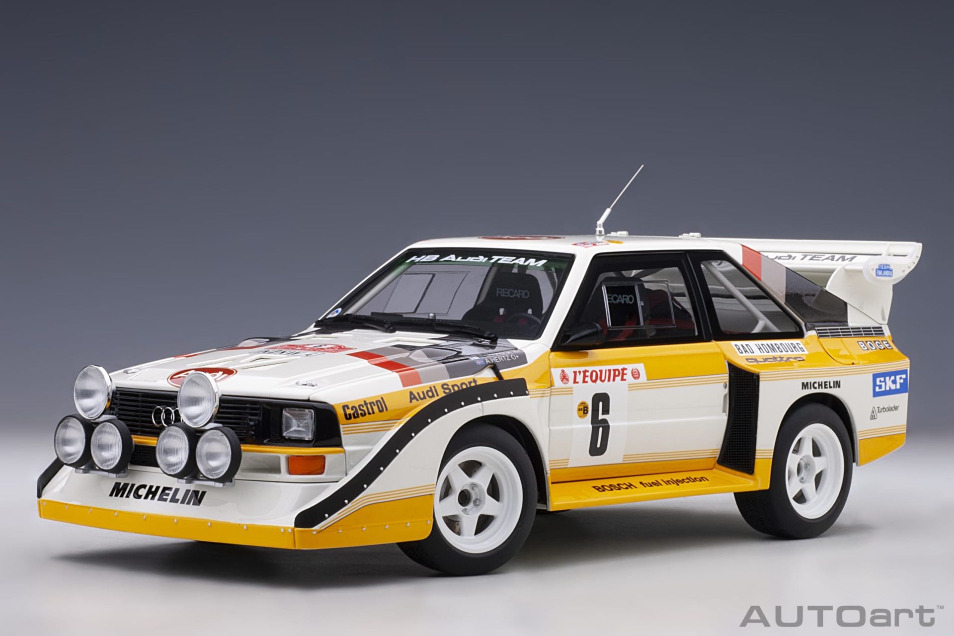 AUTO ART AUDI SPORT QUATTRO S1 MONTE CARLO 1986 6 (88602) 1:18