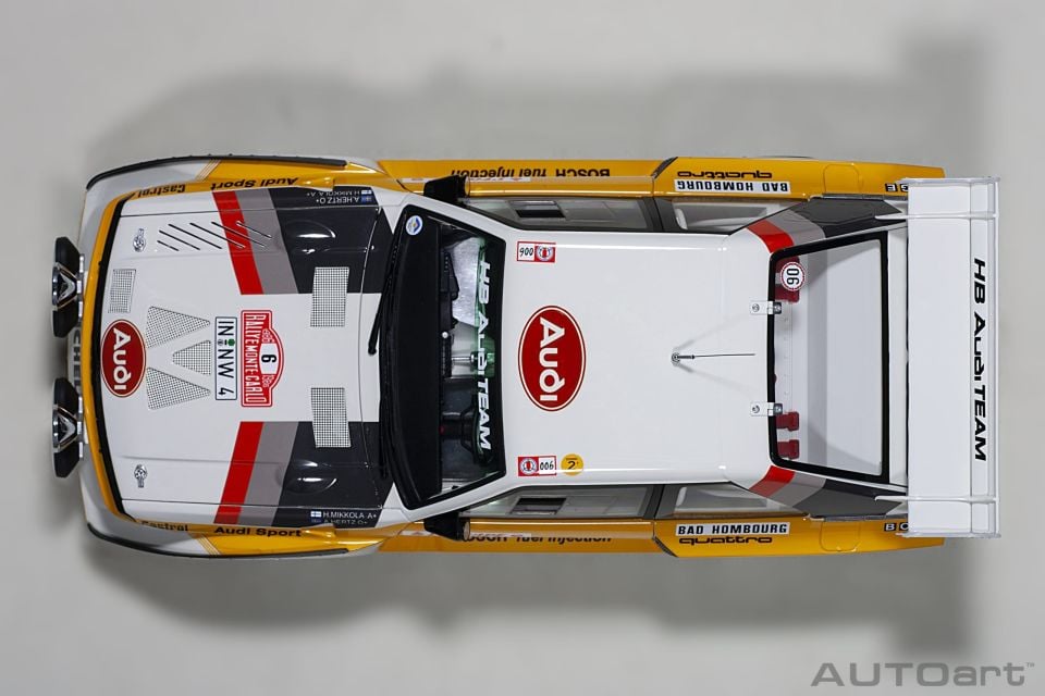 AUTO ART AUDI SPORT QUATTRO S1 MONTE CARLO 1986 6 (88602) 1:18