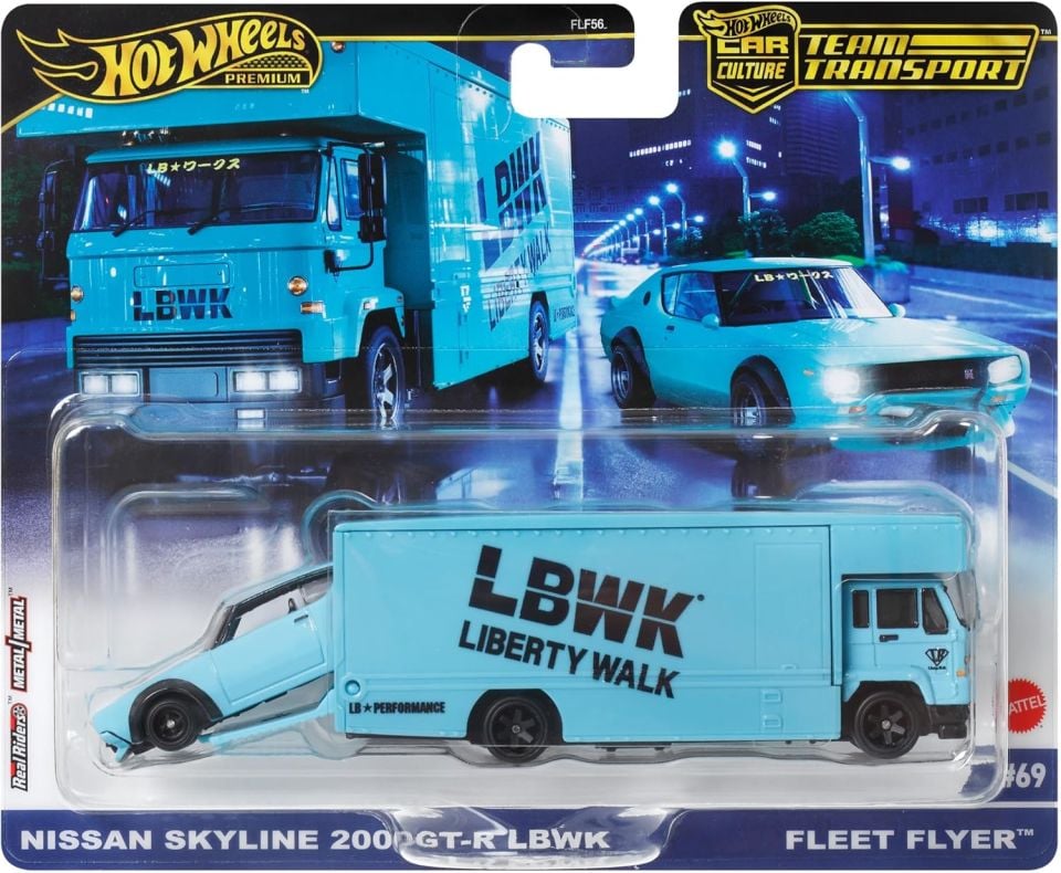 HOT WHEELS NISSAN SKYLINE 2000GT-R LBWK 1:64