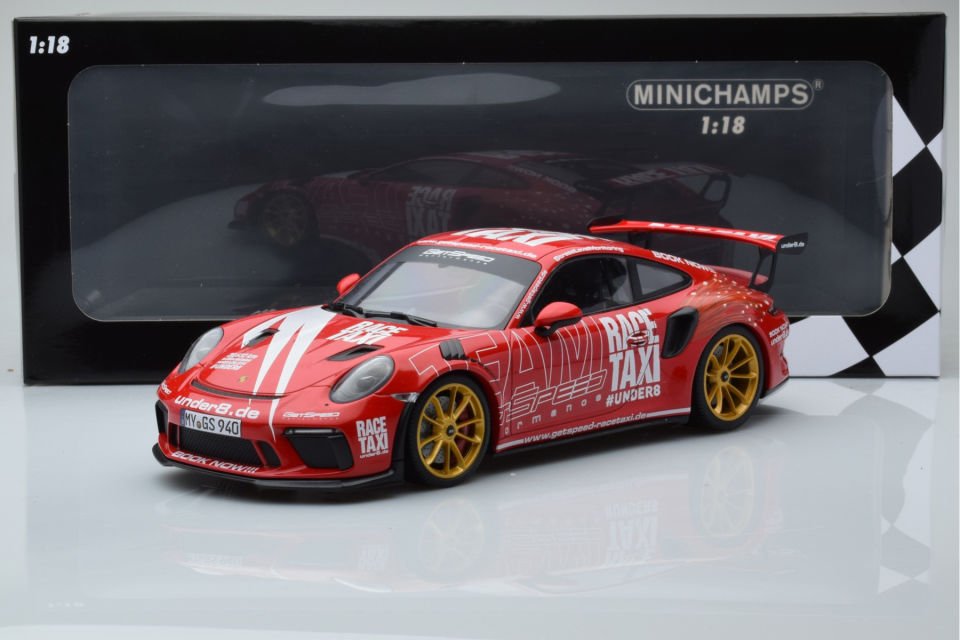 MINICHAMPS PORSCHE 991 GT3 RS RACE TAXI 2019 1:18 (155068227)