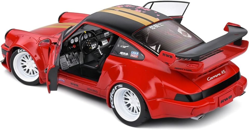 SOLIDO PORSCHE RWB BODYKIT RED SAKURA 2021 1:18 (S1807506)