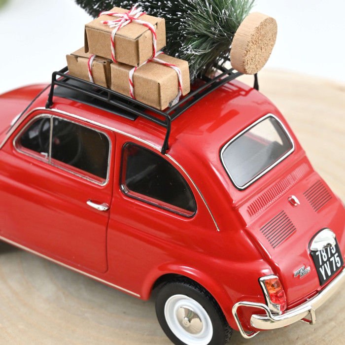 NOREV FIAT 500 L 1968 RED CHRISTMAS 1:1 (187779)