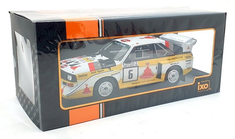 IXO  AUDI SPORT QUATTRO S1 E2 #6 1000 LAKES RALLY 1:18 (RMC161B)