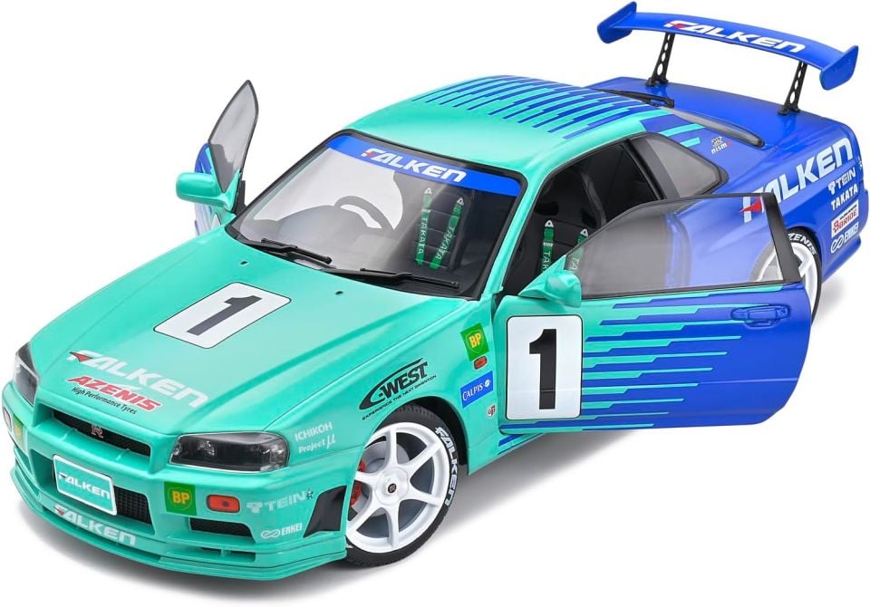 SOLIDO NISSAN SKYLINE R34 JGTC 2001 1:18