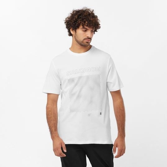 SALOMON ERKEK T-SHIRT GRAPHIC SS TEE M WHITE - XL