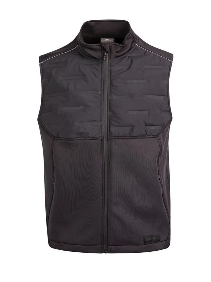 TRESPASS ERKEK YELEK BOLFLICK - MALE ACTIVE HYBRID GILET BLACK - S