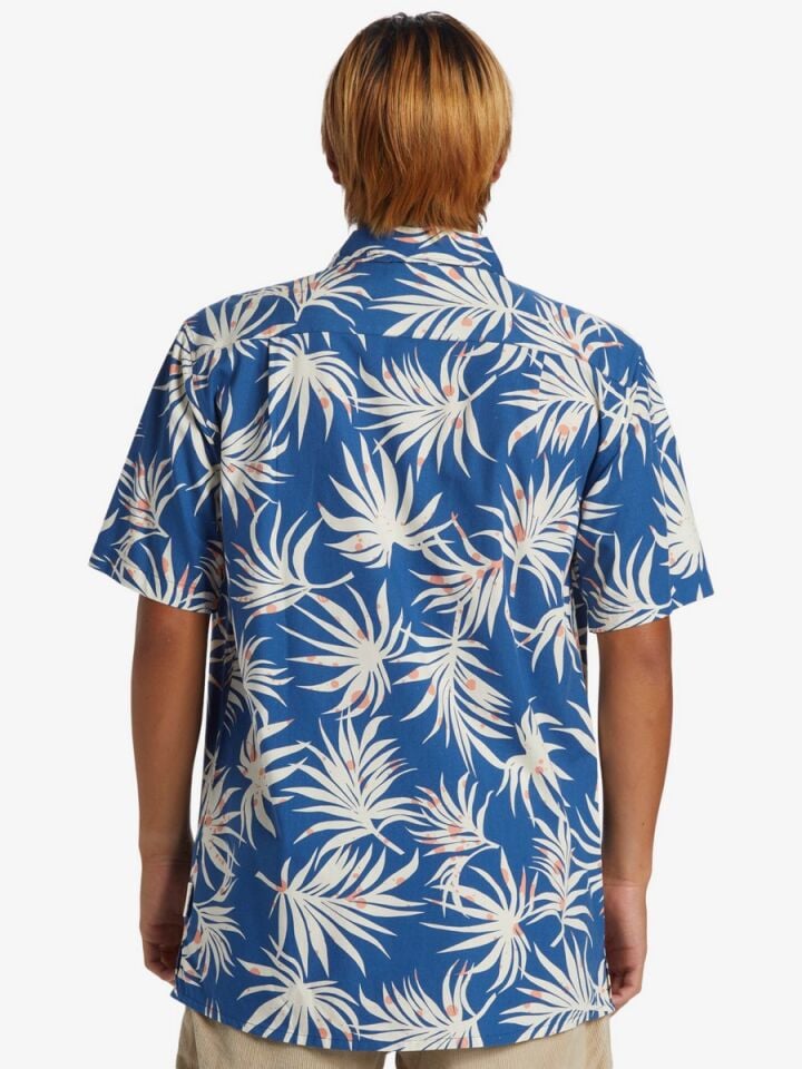 QUIKSILVER ERKEK GÖMLEK BEACH CLUB CASUAL SS MONACO BLUE AOP BETTER SS - M