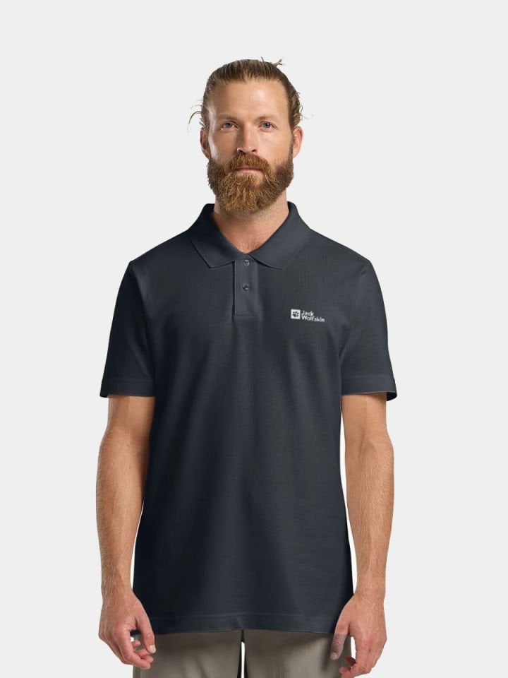 JACK WOLFSKIN Essantial Erkek Polo T-Shirt
