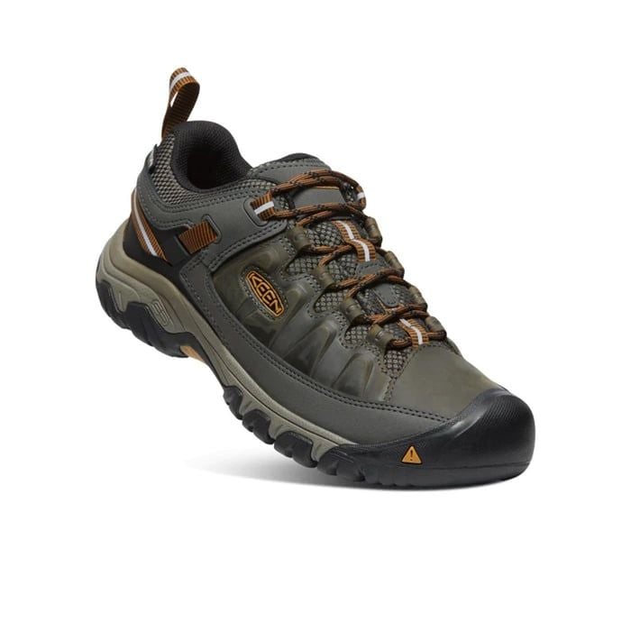 KEEN ERKEK YÜRÜYÜŞ AYAKKABISI TARGHEE 3 - SU GEÇIRMEZ DERI YÜR.AYAKKABI BLACK OLIVE-GOLDEN BROWN - 44