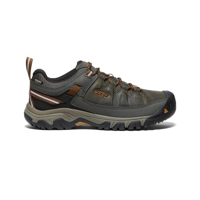 KEEN ERKEK YÜRÜYÜŞ AYAKKABISI TARGHEE 3 - SU GEÇIRMEZ DERI YÜR.AYAKKABI BLACK OLIVE-GOLDEN BROWN - 45