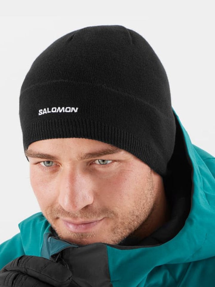 SALOMON UNISEX BERE SALOMON BEANIE DEEP BLACK - OSFA