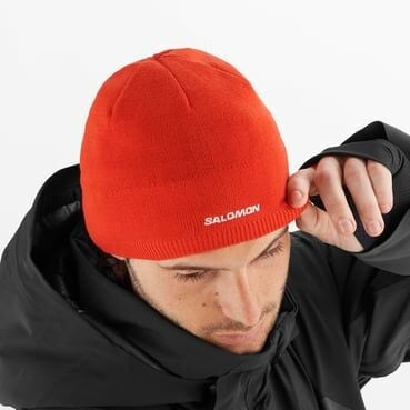 SALOMON UNISEX BERE SALOMON BEANIE Fiery Red - OSFA