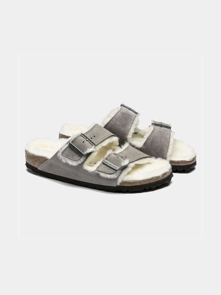 BIRKENSTOCK  TERLİK ARIZONA VL FELL LAF STONE COIN - 40