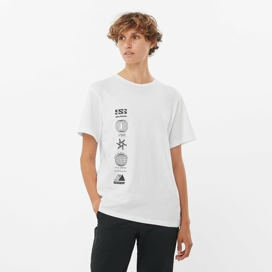 SALOMON Logo Combo SS Tee Kadın Kısa Kollu T-Shirt