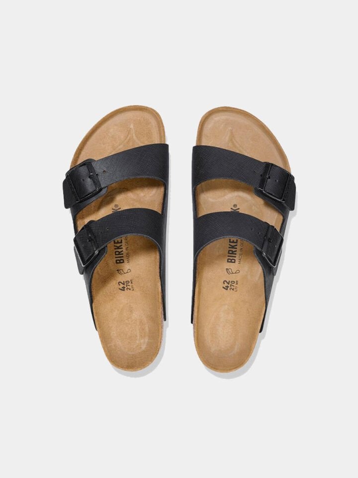 BIRKENSTOCK ERKEK CIFT BANTLI ARIZONA BF SAFFIANO BLACK - 46