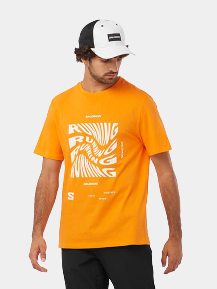 SALOMON Running Graphic SS Tee Erkek Kısa Kollu T-Shirt