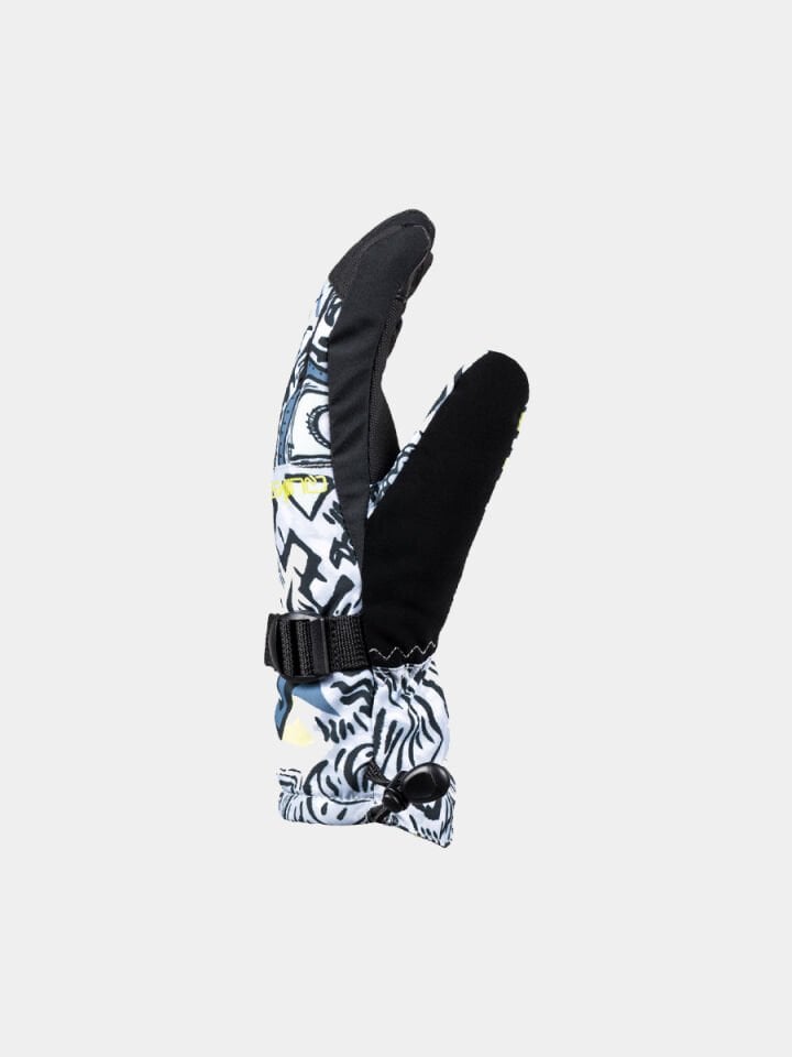 QUIKSILVER ÇOCUK ELDİVEN MISSION YOUTH GLOVE HERITAGE SCRIBBLE BLACK - S