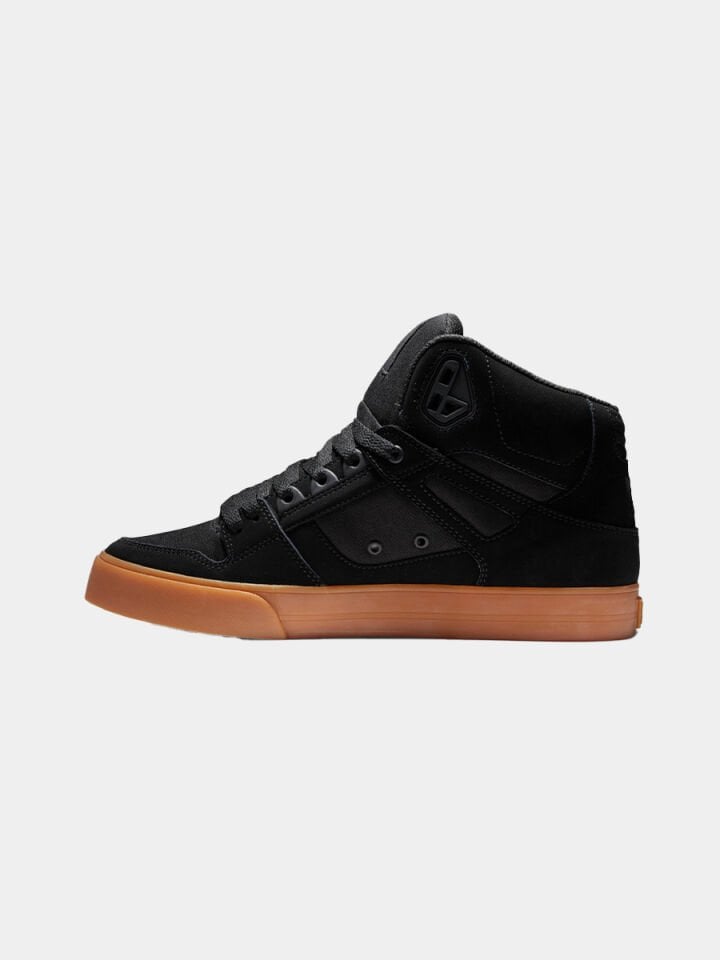 DC ERKEK LS AYAKKABI PURE HIGH-TOP WC BLACK-GUM - 9   D