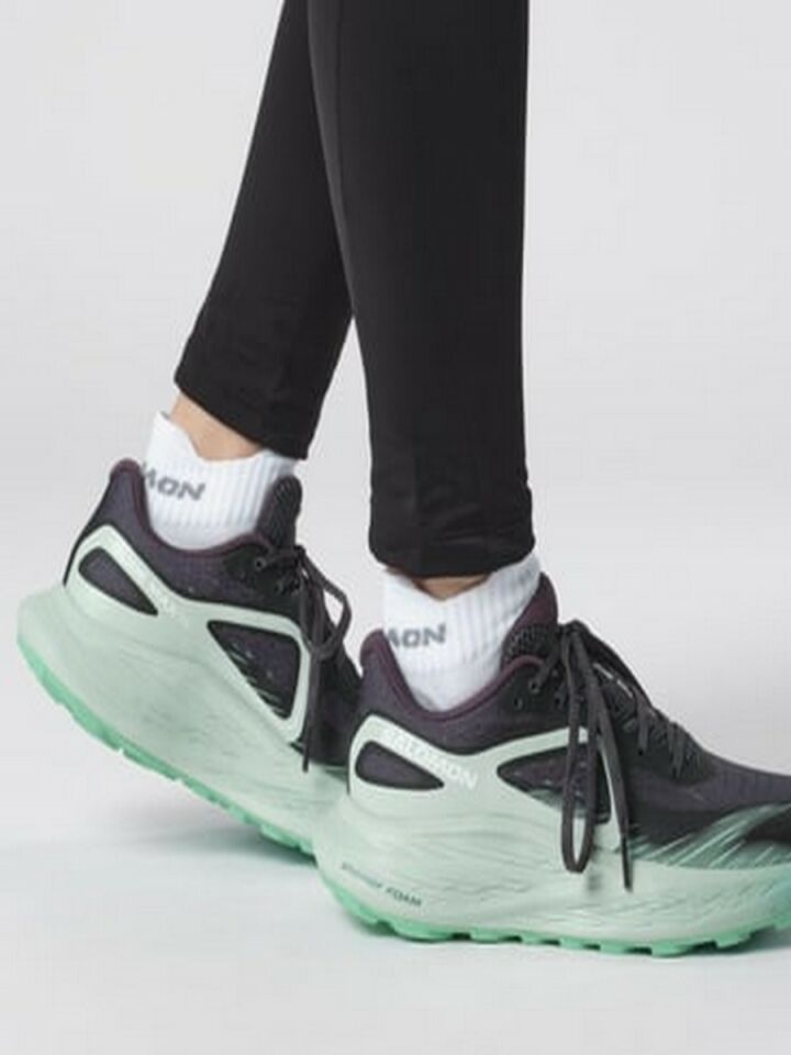 SALOMON Glide Max Tr Kadın Outdoor Koşu Ayakkabısı Ebony-Blue Haze-Cockatoo - 38