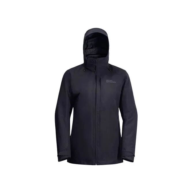 JACK WOLFSKIN KADIN OUTDOOR CEKETİ BERGLAND 3IN1 JKT W graphite - XS