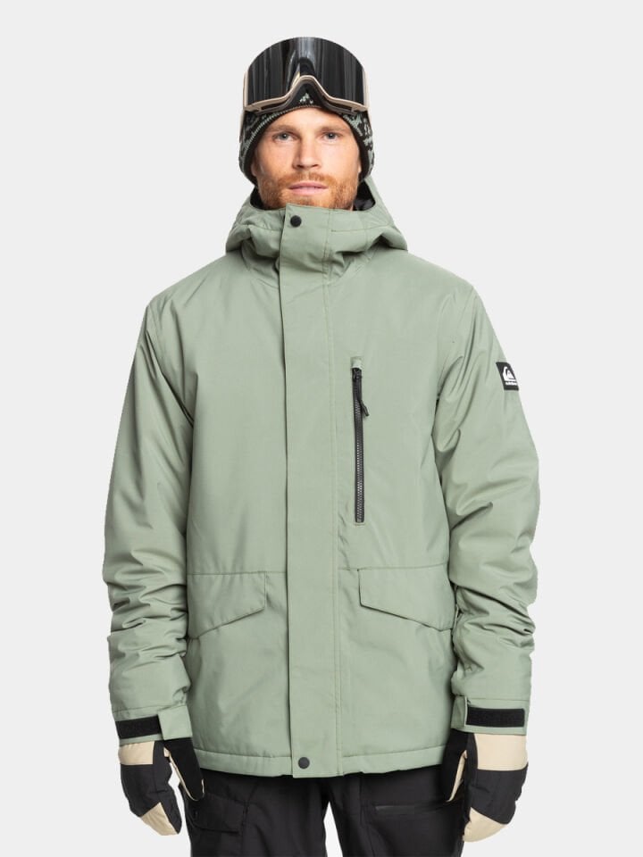 QUIKSILVER ERKEK SNOWBOARD CEKETİ MISSION SOLID JK Deniz Sprey - L