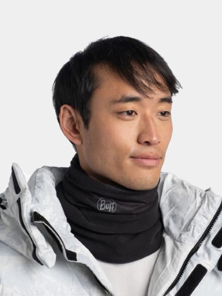 BUFF UNISEX Bandana / Saç Bandı BUFF POLAR SOLID BLACK BOYUNLUK