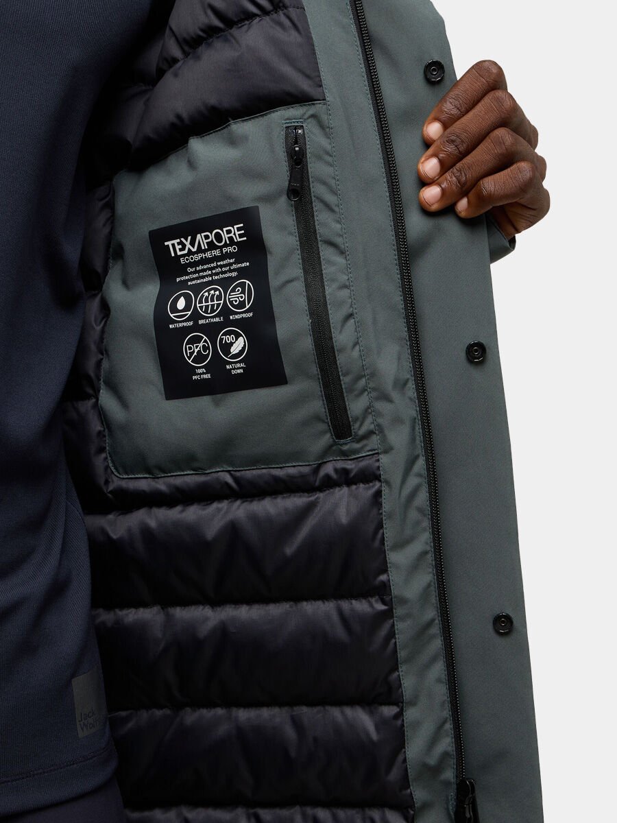 BRANDENBURGER COAT M slate green - M