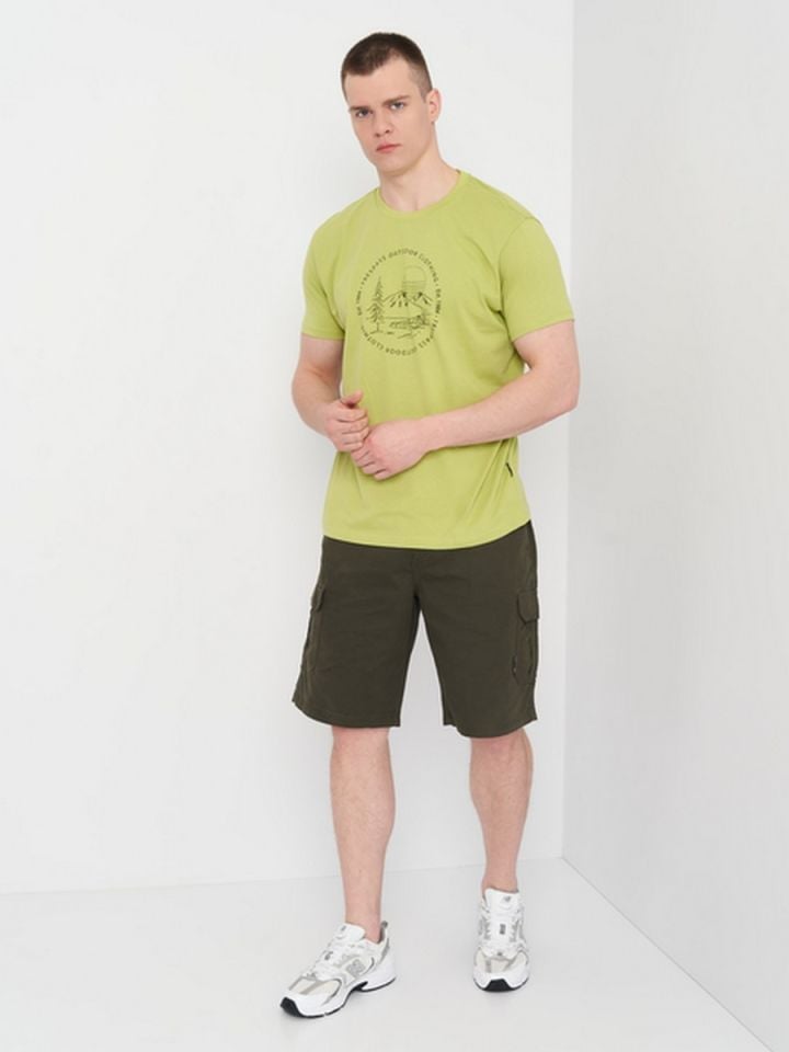 TRESPASS ERKEK T-SHIRT GLENTRESS - MALE CASUAL PRINTED T-SHIRT JALAPENO - M