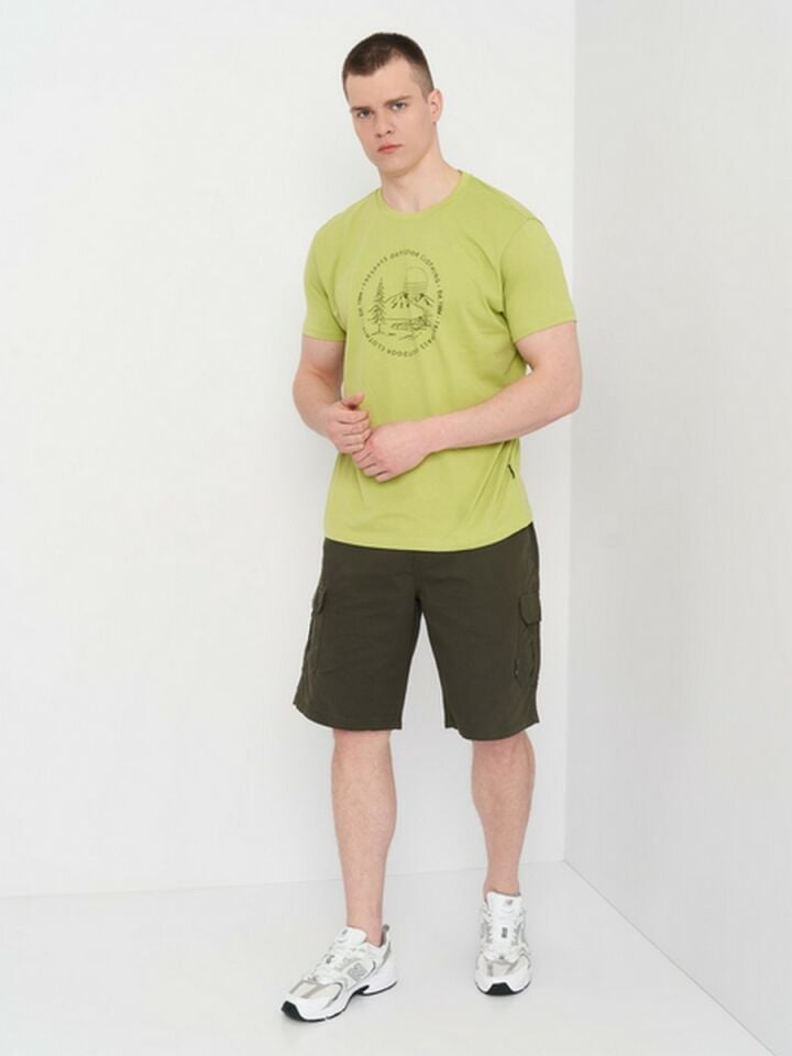 TRESPASS ERKEK T-SHIRT GLENTRESS - MALE CASUAL PRINTED T-SHIRT JALAPENO - M