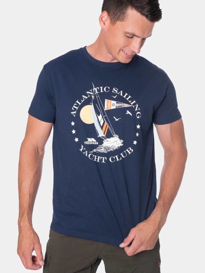 TRESPASS ERKEK T-SHIRT CEDARF- MALE CASUAL PRINTED TSHIRT