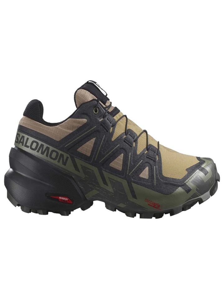 SALOMON ERKEK PATİKA KOŞUSU AYAKKABISI SPEEDCROSS 6 9 - Kelp/Black/Deep Lichen Green