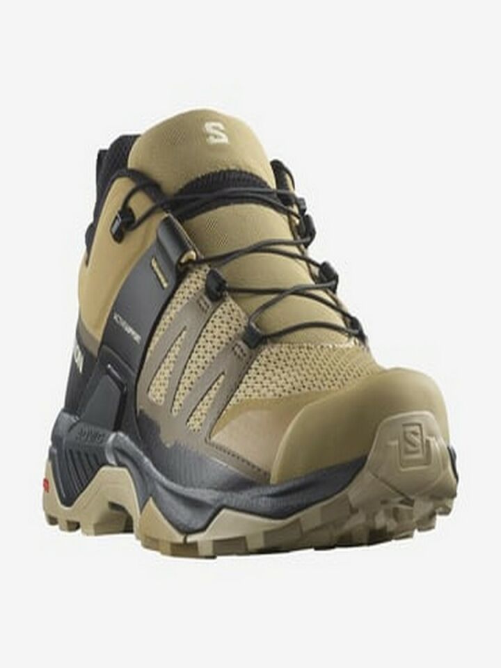 SALOMON ERKEK OUTDOOR AYAKKABI X ULTRA 4 Kelp-Dark Earth-Black - 9.5