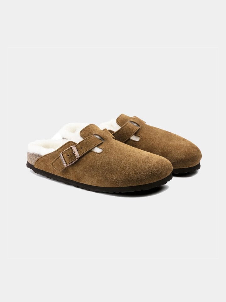 BIRKENSTOCK KADIN TERLİK BOSTON FELL VL LAF MINK - 39