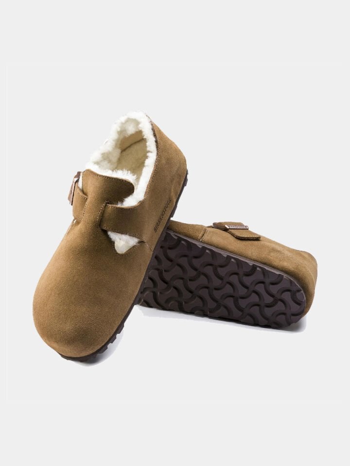 BIRKENSTOCK KADIN TERLİK LONDON VL SHEARLING TEA - 40