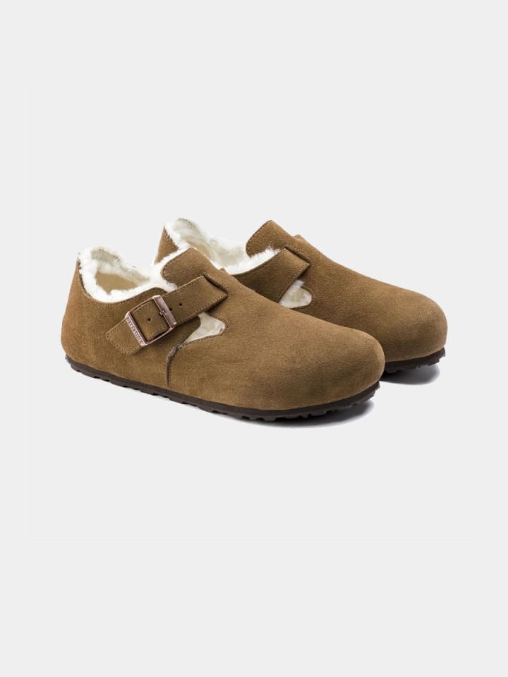 BIRKENSTOCK KADIN TERLİK LONDON VL SHEARLING TEA - 40