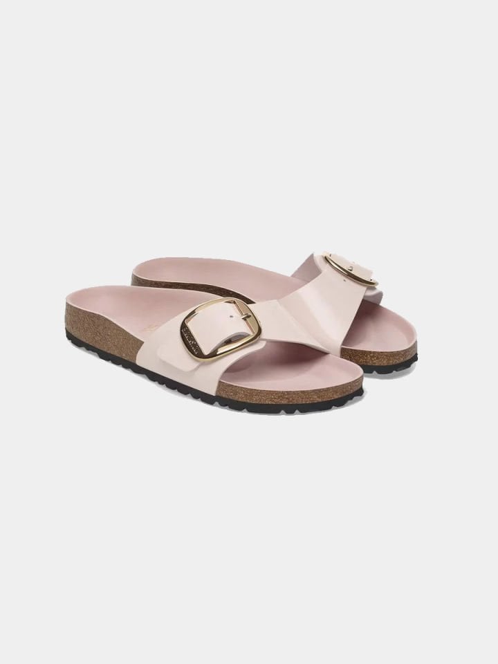 Birkenstock Madrid Big Buckle Nl High Shine Kadın Tek Bantlı Terlik