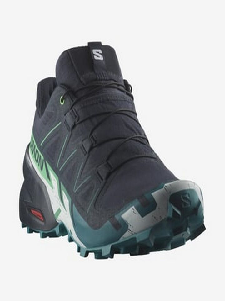 SALOMON ERKEK PATİKA KOŞUSU AYAKKABISI SPEEDCROSS 6 Carbon-Tahitian Tide-White - 9.5