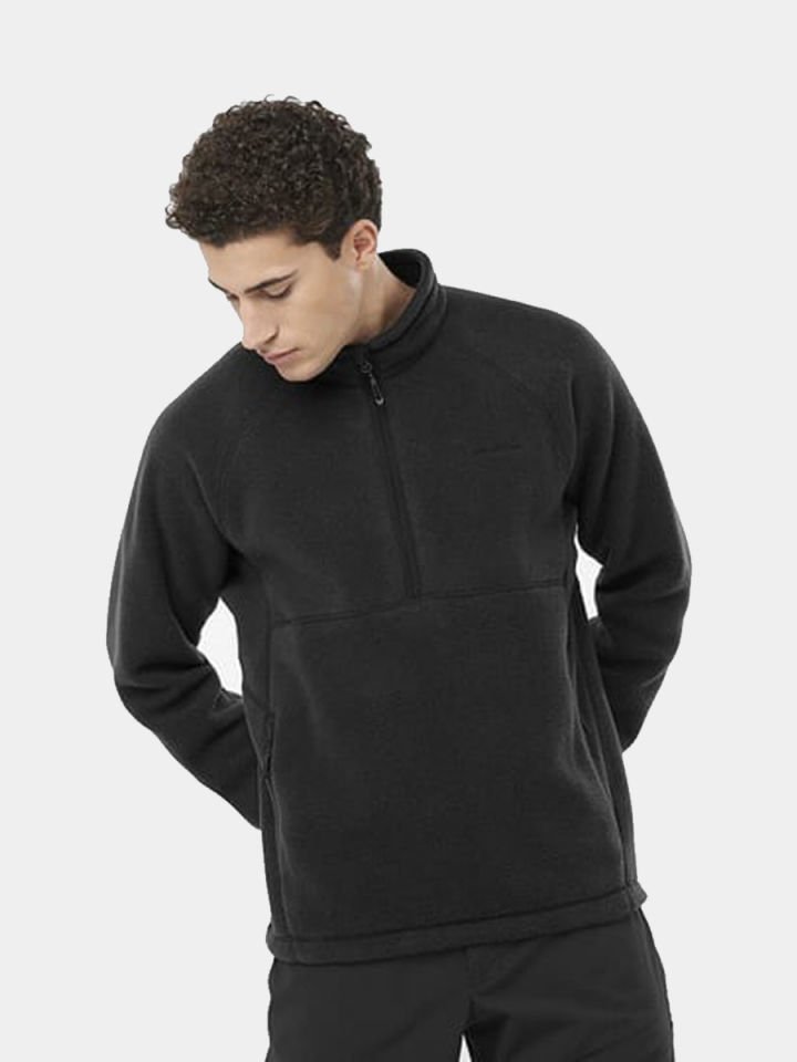 SALOMON Chroma Fleece Pullov Hz Erkek Yarım Fermuar Polar