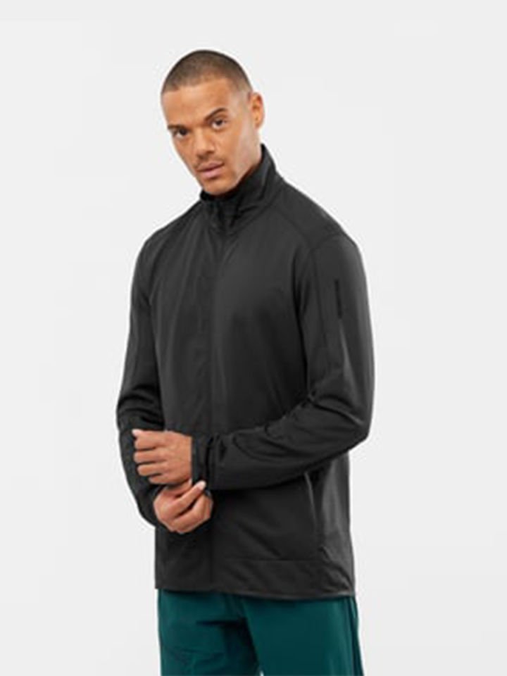 SALOMON Outrack Full Zip Mid Erkek Tam Fermuar Midlayer