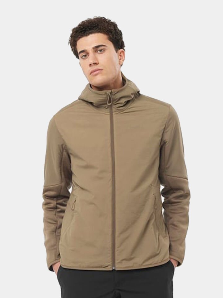 SALOMON Outline Hybrid Warm HD Erkek Kapüşonlu Polar