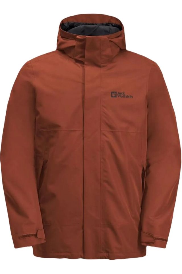 JACK WOLFSKIN ERKEK OUTDOOR CEKETİ LUNTAL 3IN1 JKT M carmine - XXL