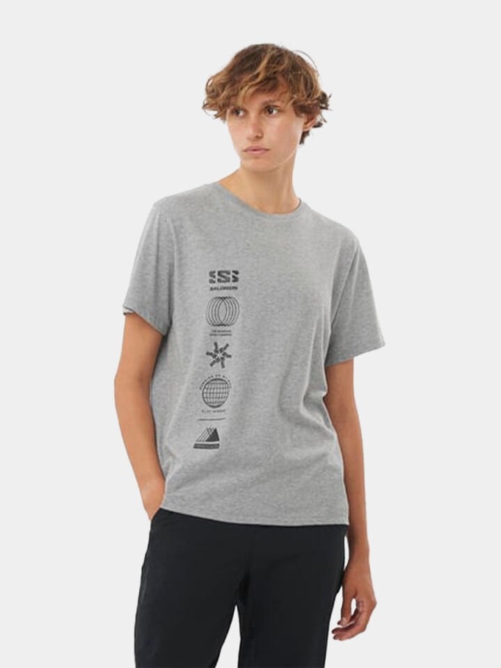 SALOMON Logo Combo SS Tee Kadın Kısa Kollu T-Shirt