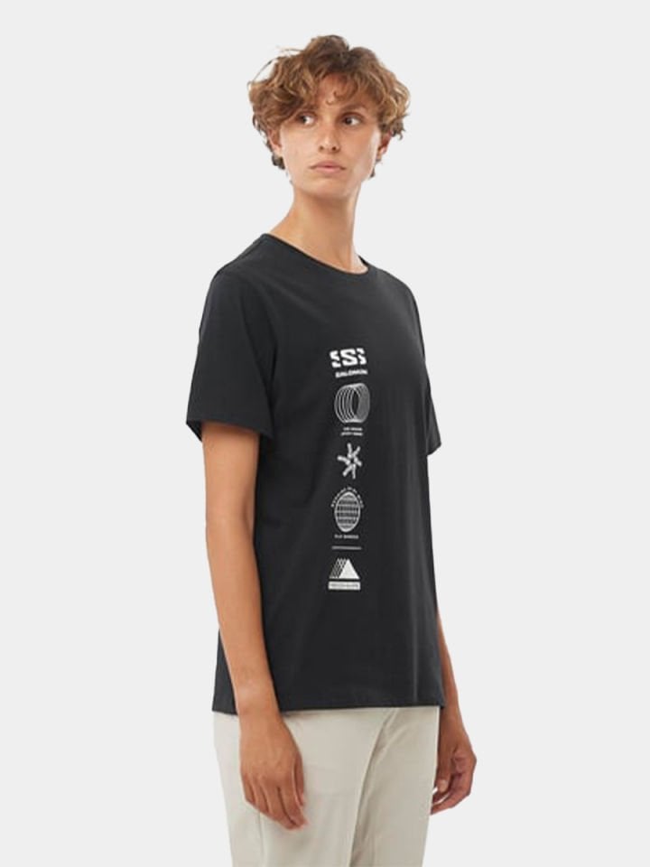 SALOMON Logo Combo SS Tee Kadın Kısa Kollu T-Shirt