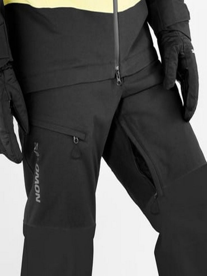 SALOMON ERKEK KAYAK PANTOLONU TRANSFER PUFF PANT M DEEP BLACK-Charlock - L