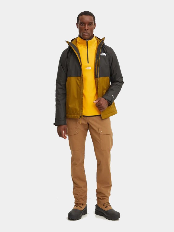 THE NORTH FACE M GLACIER 1/4 ZIP ERKEK POLAR SWEATSHIRT L - SUMMIT GOLD