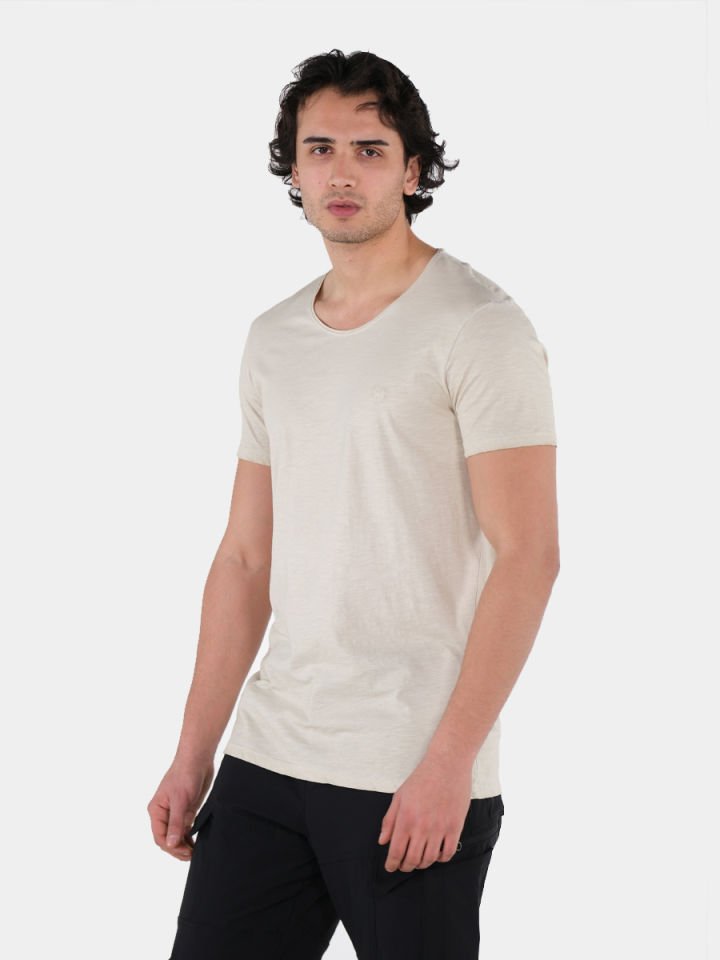 GAMP ARMUT YAKA TSHIRT Cream - M