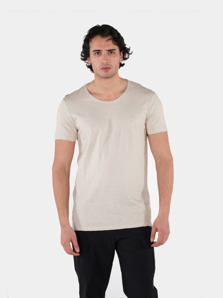 GAMP ARMUT YAKA TSHIRT Cream - M